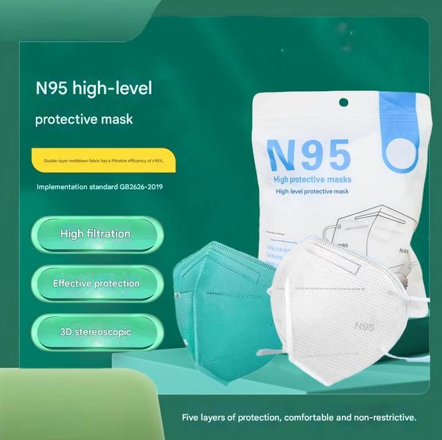 Breathable 3D Stereo N95 Mask Disposable Protective Dustproof AntiParticle Personal Health Care Daily Outdoor Use