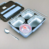Boîte à lunch Tiffin en acier inoxydable avec 4 et 5 compartiments
