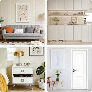 Moulures murales autocollantes 10 pieds - Moulures flexibles en <span class=keywords><strong>PVC</strong></span> auto-adhésives pour murs, plinthes, miroirs, décoration intérieure - Product Image 6