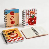 Carnet à spirale personnalisé avec couverture en papier à motif de dessin animé mignon, idéal pour étudiants, bureau, journal, cadeau, impression