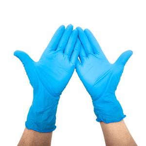 Precio de pedido a granel Desechable 100 Pcs Caja Examen Seguridad Guantes de nitrilo Sin polvo Spa Azul Guantes de mano de nitrilo - Product Image 3