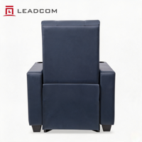 Fauteuil de cinéma VIP ergonomique et peu encombrant LEADCOM LS-829C, siège de cinéma commercial avec porte-gobelet