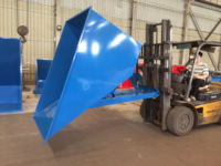 HZ SUNPOWER HD200L Bétonnière basculante durable pour chariot élévateur, nouvelle version 2025, garantie 1 an, certifiée pour débris de construction
