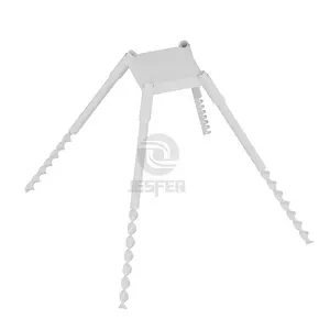Helix pile ground post screw for garden art, small building project and solar power project