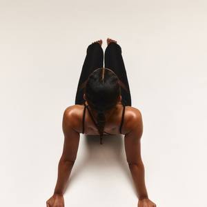 <b>Women's</b> Gym Leggings Mid Waist Yoga Workout Fitness <b>Stretch</b> <b>Trousers</b> with Solid Pattern Ladies Lagging Pant - Product Image 3