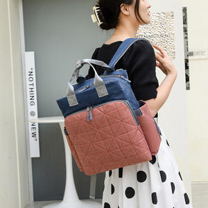 Sac à langer personnalisé de grande capacité, compartiment à lait indépendant, rangement multicouche, sac à dos isotherme - Product Image 3