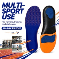Semelles orthopédiques sportives de qualité supérieure avec soutien de la voûte plantaire, absorption des chocs, inserts de chaussures amortis pour la course à pied, la marche, la randonnée, hommes et femmes