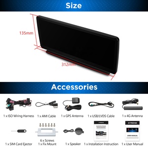 XTRONS 12.3英寸安卓13八核汽车播放器，适用于奔驰C218 W218安卓收音机Carplay 4G LTE安卓汽车播放器 - Product Image 6