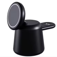 Station de charge magnétique sans fil 3-en-1 PD 3.0 à charge rapide avec sortie casque 5V1A pour téléphone portable, montre connectée et tablette