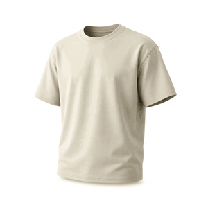 Camiseta de Hombre de Algodón Jersey de Manga Corta con Cuello Redondo, Color Sólido, Corte Regular, Informal, Transpirable, Tejido de Punto de 230g, Logotipo Frontal - Product Image 5
