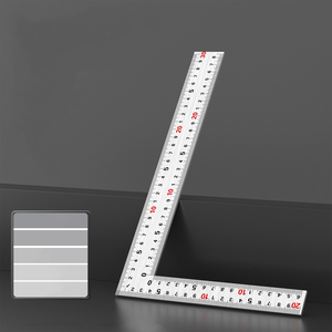 <span class=keywords><strong>Righello</strong></span> ad Angolo Retto in Acciaio Inox di Alta Precisione, Graduato su Entrambi i Lati, per Edilizia - Product Image 5