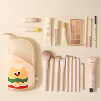 Organisateur de pinceaux de maquillage mignon et amusant, élégant, pratique, sac de rangement polyvalent, grande capacité, étui pour crayons à sourcils