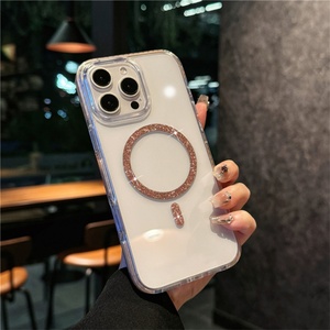 เคสใสวิบวับแม่เหล็กสำหรับ iPhone 16 Pro Max เคสชาร์จไร้สายแบบมีประกายสำหรับ iPhone 16e 15 Pro เคสแข็ง - Product Image 4