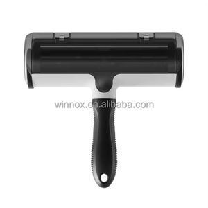 Nouvel arrivage : Rouleau réutilisable pour enlever les poils d'animaux, brosse de toilettage en plastique avec manche amovible pour chiens, chats et élimination des peluches sur les canapés - Product Image 6