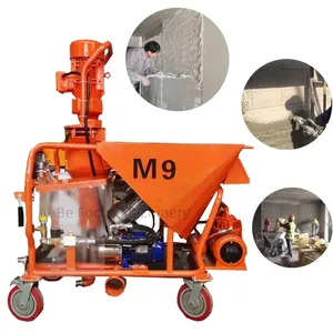 Diesel Engine Mortar Spray Gun Gypsum Slurry Cement Mortar Spraying Machine