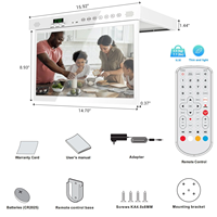Televisión inteligente de 15,6 pulgadas, debajo del armario, 12V, RV, TV abatible hacia abajo, TV de cocina para autocaravana