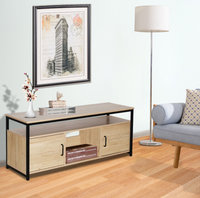 Meuble TV moderne en bois, meuble TV et table basse, couleur blanche, meuble TV d'angle, meuble de salon