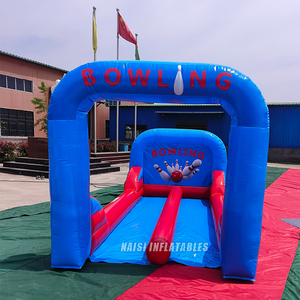 <span class=keywords><strong>Jeu</strong></span> de bowling gonflable mobile, défi de <span class=keywords><strong>jeu</strong></span> de quilles gonflable à double piste, quilles humaines, <span class=keywords><strong>jeu</strong></span> d'extérieur <span class=keywords><strong>avec</strong></span> ballons - Product Image 1