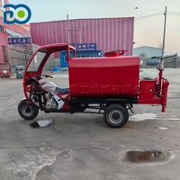 Tricycle multifonctionnel à essence 200cc pour la lutte contre les incendies, avec réservoir d'eau personnalisé pour parcs