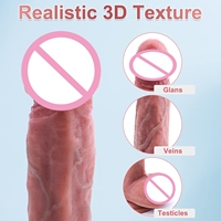 Gode vibrant réaliste de 9.5 pouces pour point G, jouets sexuels pour adultes en silicone liquide avec ventouse forte pour femmes