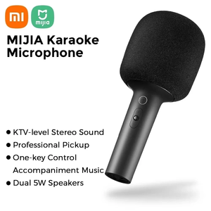 Microphone Xiaomi Mijia K-Song avec suppression du bruit DSP, effet sonore stéréo, double chant en duo avec 9 types de sons, haut-parleur karaoké - Product Image 1