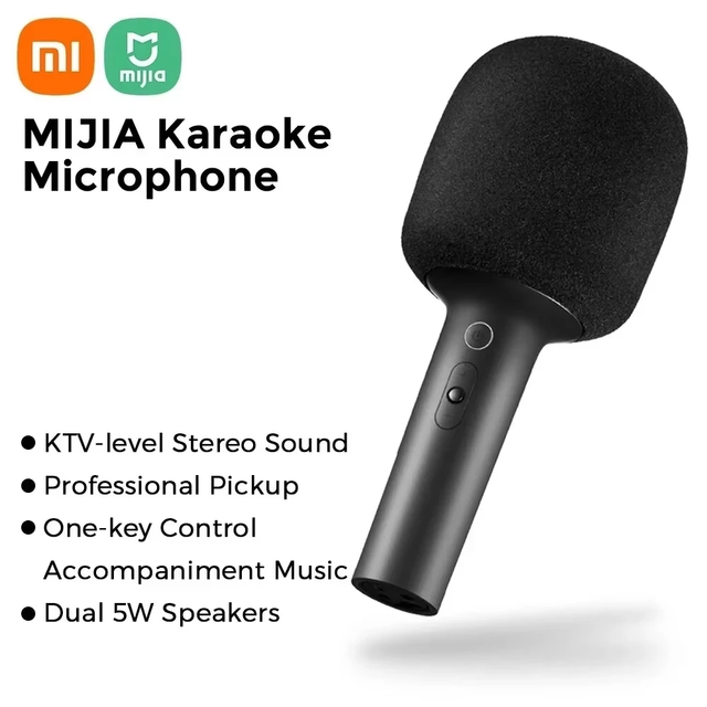 xiaomi Mijia K-Song Microphone DSP Noise Cancellation Stereo Sound Effect Double Duet with 9 Kinds Sound Karaoke Speaker