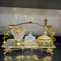 Décoration Ramadan Usine Chine Décoration Arabe Portable Bureau Hôtel Maison Moderne Brûleur Encens Acrylique Or Arabe