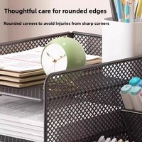 Étagère de bureau multi-niveaux en métal pour le rangement de documents en gros