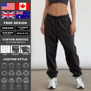 กางเกงวอร์มทรงสอบ คิงเซ็น ยูนิเซ็กซ์ ผ้าฝ้าย 100% ระบายอากาศได้ดี เอวยางยืดพร้อมเชือกผูก มีกระเป๋าข้าง สไตล์ลำลอง สตรีทแวร์ - Product Image 2