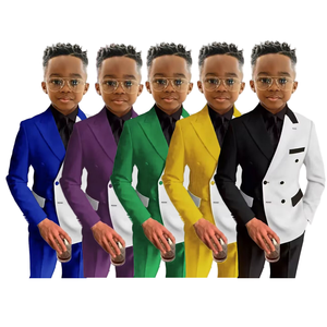 Nuovo Design per ragazzi banchetto formale 2 pezzi Set di abbigliamento per il compleanno di nozze bambino ospite per Performance di pianoforte vestito vestito - Product Image 1