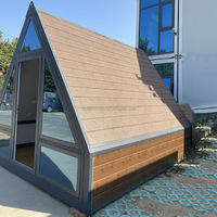 Airbnb Resort Extérieur Hôtel Triangle Cadres Villa Tiny Homes Préfabriqué Structure en Acier A Frame House