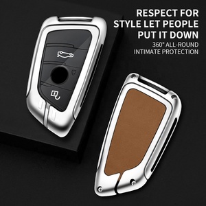 Pour portefeuille en cuir Tpu <span class=keywords><strong>Bmw</strong></span> 5 en alliage d'aluminium avec logo de marque de voiture - Product Image 2