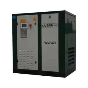 PM VSD Two-stage variable speed screw oil free air compressor with oil filter machine for medical