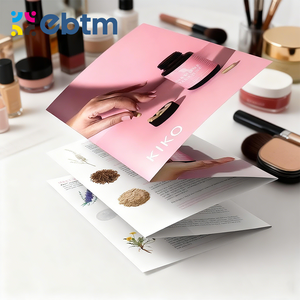 Folleto Plegable con <span class=keywords><strong>Diseño</strong></span> Personalizado, Atractivo, Troquelado, Laminado, con Pliegues, Hecho <span class=keywords><strong>de</strong></span> Papel Couché - Product Image 4