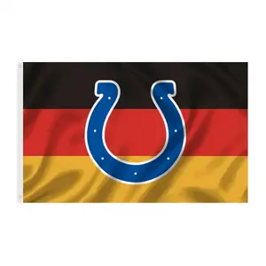 3 x 5 fuß NFL-Flagge gold messing Grommet langlebig 100 % Polyesterfaser geeignet für Outdoor Polis Pferdeflagge