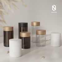 Bouteille en plastique PET de qualité alimentaire de la marque DINGNA pour gélules molles, compléments alimentaires, médicaments solides, impression sérigraphique personnalisée