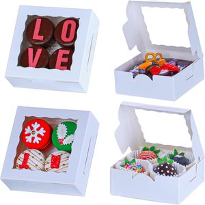 Bán Buôn Valentine Của Ngày Sô Cô La Dâu Tây Cửa Sổ Vật Nuôi Gói Bánh Cookie <span class=keywords><strong>Macaron</strong></span> Bánh Hộp Tự Làm Với Biểu Tượng Tùy Chỉnh - Product Image 1