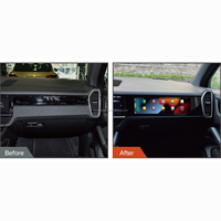 Reproductor Multimedia para coche Android de 14,5 pulgadas, Radio con pantalla táctil de pasajero para Porsche Cayenne 2018-2023 LHD