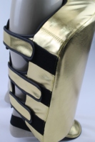 Protège-tibias MMA Muay Thai Kickboxing en cuir microfibre robuste et confortable pour l'entraînement et la protection des jambes