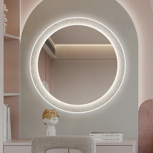 <span class=keywords><strong>Miroir</strong></span> LED intelligent personnalisé avec logo, <span class=keywords><strong>prix</strong></span> d'usine en gros, IP44, lumière 3000K-6000K, salle de bain, anti-buée, interrupteur tactile, <span class=keywords><strong>miroir</strong></span> mural - Product Image 2