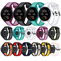Bracelet de sport en silicone bicolore pour Garmin Forerunner 165, bracelet de remplacement