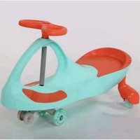 Voiture à bascule pour enfants, voiture à bascule en plastique pour enfants, voiture à bascule pour bébés de 1 à 3 à 6 ans, roues silencieuses omnidirectionnelles, anti-basculement