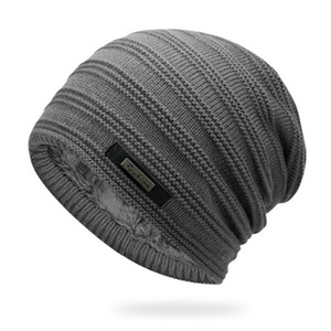 Cappello Invernale da Uomo, Berretto Casual Versatile per Esterni, Cappello in Maglia a Doppio Strato con Velluto Ispessito per Uomini e Donne - Product Image 4