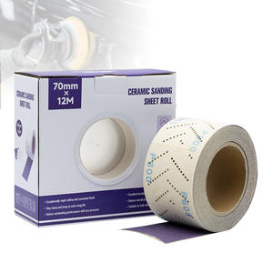 Rouleaux de papier abrasif ultra-fin 70 mm * 12 m, forme rectangulaire, oxyde de zirconium céramique, abrasifs de polissage en gros, papier de verre pour voiture - Product Image 2