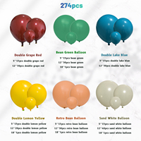 Décoration d'arche de ballon gonflable mat pour fête de mariage à thème style rétro personnalisé pour anniversaire baby shower