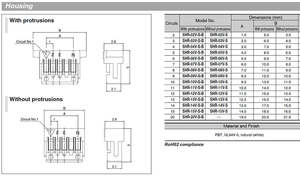 موصل JST SH SHR-04V-S-B بسمك 1.0 مم من المصنع الأصلي، تجميعة أسلاك كهربائية معزولة بالـ PVC بـ 2-8 سنون للمعدات الكهربائية 3 4 5 6 7 - Product Image 6