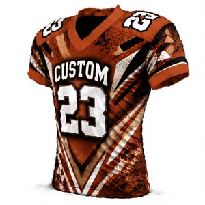 Camiseta de Fútbol Americano Retro, Estilo Clásico, Uniforme de Equipo Bordado Personalizado, Ropa Deportiva Transpirable de Poliéster para Hombre, Venta al Por Mayor - Product Image 3