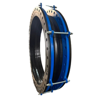Raccord d'expansion flexible en caoutchouc haute pression résistant à la traction, à bride, pour réparation de tuyaux HDPE PE, en acier inoxydable