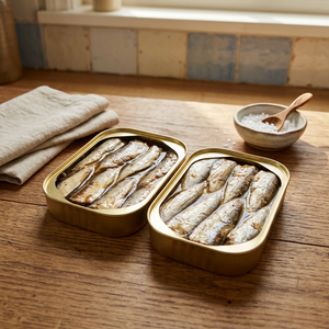 Sardinas Enlatadas en Salmuera con Cuerpo Congelado, Sabor Delicioso, 155G 425G - Product Image 3