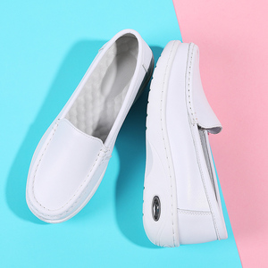 <span class=keywords><strong>Scarpe</strong></span> da Infermiera <span class=keywords><strong>Bianche</strong></span> in Pelle di Vacchetta per <span class=keywords><strong>Donna</strong></span>, Suole Morbide Traspiranti Antiscivolo di Alta Qualità, <span class=keywords><strong>Scarpe</strong></span> da Lavoro Femminili per Ospedale - Product Image 6